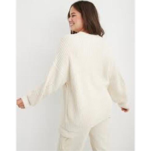 Aerie Sweaters - Aerie Mockneck Chunky Knit Sweater White Women's Size M NEW